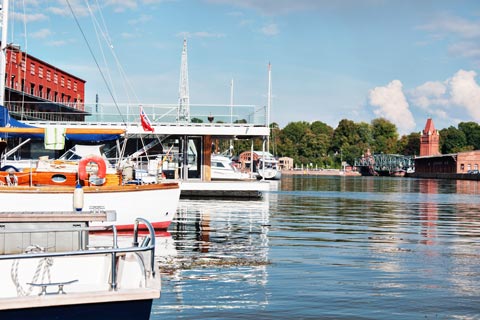 Aussicht auf die Hubbrücke